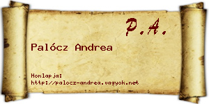 Palócz Andrea névjegykártya